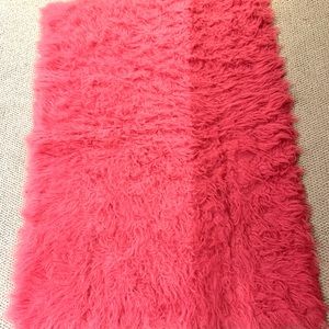 Pink Faux Fur Rug